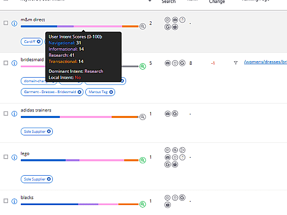 Keyword and User Search Intent Analyser